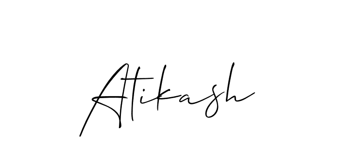 Also we have Atikash name is the best signature style. Create professional handwritten signature collection using Allison_Script autograph style. Atikash signature style 2 images and pictures png