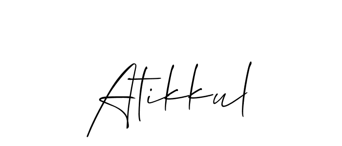 You can use this online signature creator to create a handwritten signature for the name Atikkul. This is the best online autograph maker. Atikkul signature style 2 images and pictures png