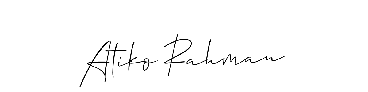 Here are the top 10 professional signature styles for the name Atiko Rahman. These are the best autograph styles you can use for your name. Atiko Rahman signature style 2 images and pictures png