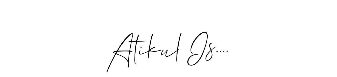 This is the best signature style for the Atikul Is.... name. Also you like these signature font (Allison_Script). Mix name signature. Atikul Is.... signature style 2 images and pictures png