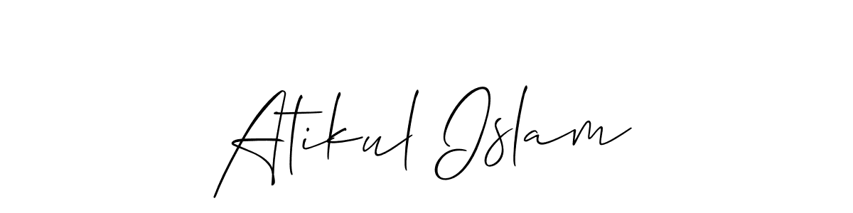 Atikul Islam stylish signature style. Best Handwritten Sign (Allison_Script) for my name. Handwritten Signature Collection Ideas for my name Atikul Islam. Atikul Islam signature style 2 images and pictures png