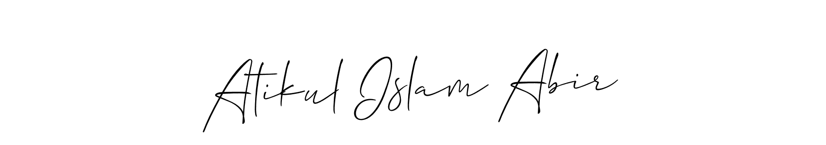 This is the best signature style for the Atikul Islam Abir name. Also you like these signature font (Allison_Script). Mix name signature. Atikul Islam Abir signature style 2 images and pictures png