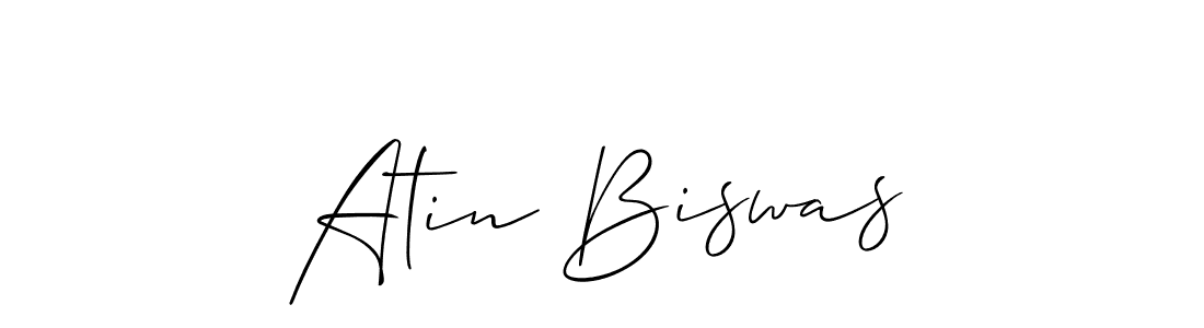 Make a beautiful signature design for name Atin Biswas. With this signature (Allison_Script) style, you can create a handwritten signature for free. Atin Biswas signature style 2 images and pictures png