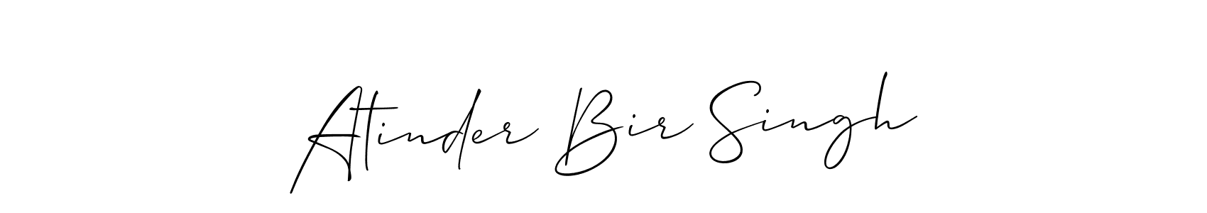 Make a beautiful signature design for name Atinder Bir Singh. Use this online signature maker to create a handwritten signature for free. Atinder Bir Singh signature style 2 images and pictures png
