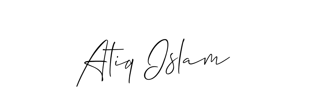 It looks lik you need a new signature style for name Atiq Islam. Design unique handwritten (Allison_Script) signature with our free signature maker in just a few clicks. Atiq Islam signature style 2 images and pictures png