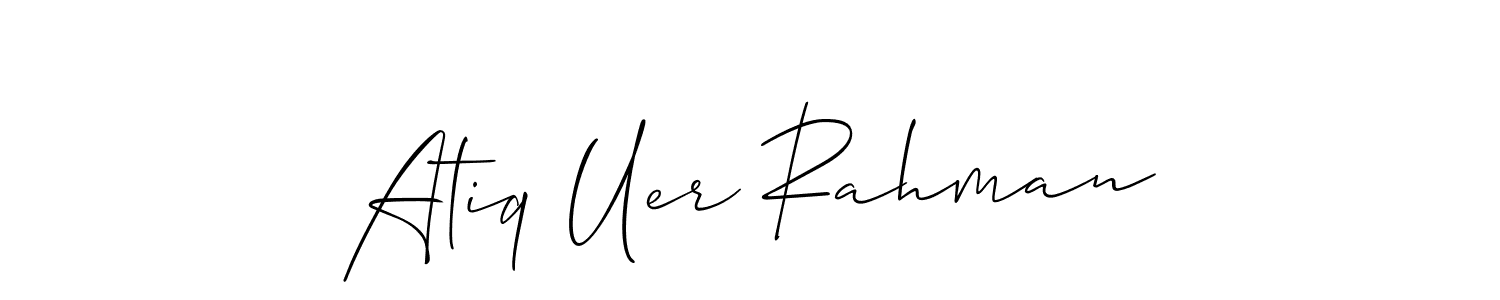 How to Draw Atiq Uer Rahman signature style? Allison_Script is a latest design signature styles for name Atiq Uer Rahman. Atiq Uer Rahman signature style 2 images and pictures png