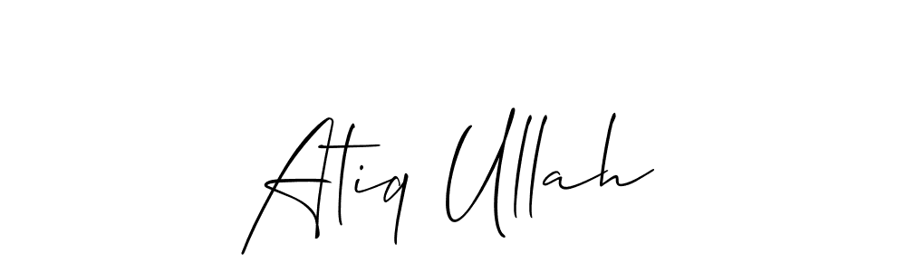 How to Draw Atiq Ullah signature style? Allison_Script is a latest design signature styles for name Atiq Ullah. Atiq Ullah signature style 2 images and pictures png