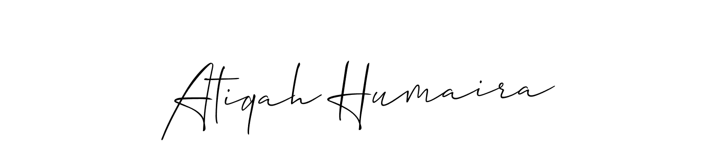 This is the best signature style for the Atiqah Humaira name. Also you like these signature font (Allison_Script). Mix name signature. Atiqah Humaira signature style 2 images and pictures png