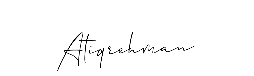 Atiqrehman stylish signature style. Best Handwritten Sign (Allison_Script) for my name. Handwritten Signature Collection Ideas for my name Atiqrehman. Atiqrehman signature style 2 images and pictures png