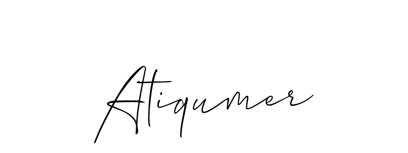 Make a beautiful signature design for name Atiqumer. Use this online signature maker to create a handwritten signature for free. Atiqumer signature style 2 images and pictures png