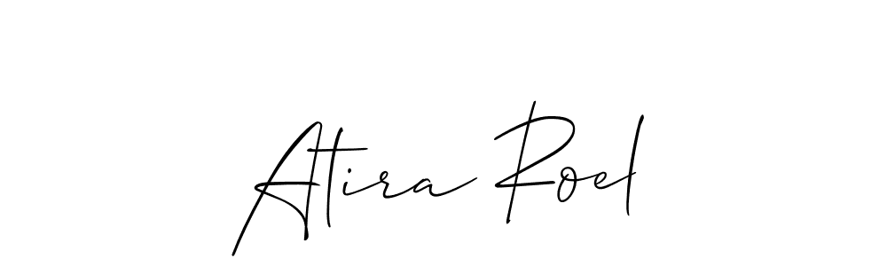 It looks lik you need a new signature style for name Atira Roel. Design unique handwritten (Allison_Script) signature with our free signature maker in just a few clicks. Atira Roel signature style 2 images and pictures png