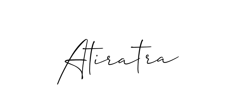 It looks lik you need a new signature style for name Atiratra. Design unique handwritten (Allison_Script) signature with our free signature maker in just a few clicks. Atiratra signature style 2 images and pictures png