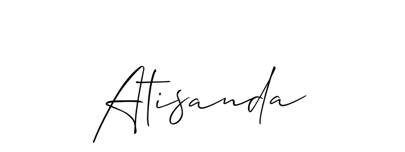 Make a beautiful signature design for name Atisanda. Use this online signature maker to create a handwritten signature for free. Atisanda signature style 2 images and pictures png