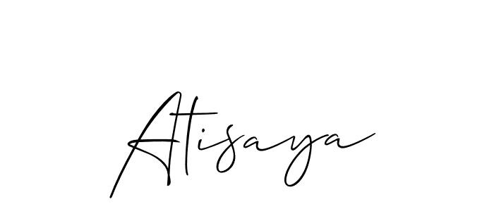Best and Professional Signature Style for Atisaya. Allison_Script Best Signature Style Collection. Atisaya signature style 2 images and pictures png