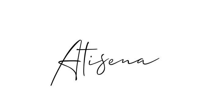 Make a beautiful signature design for name Atisena. With this signature (Allison_Script) style, you can create a handwritten signature for free. Atisena signature style 2 images and pictures png