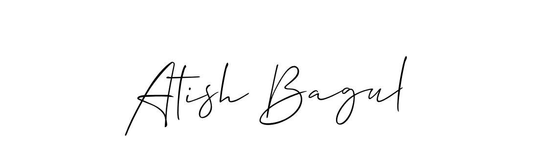 You should practise on your own different ways (Allison_Script) to write your name (Atish Bagul) in signature. don't let someone else do it for you. Atish Bagul signature style 2 images and pictures png