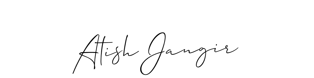 Make a short Atish Jangir signature style. Manage your documents anywhere anytime using Allison_Script. Create and add eSignatures, submit forms, share and send files easily. Atish Jangir signature style 2 images and pictures png