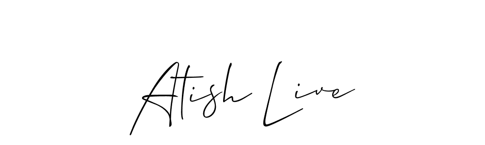 Check out images of Autograph of Atish Live name. Actor Atish Live Signature Style. Allison_Script is a professional sign style online. Atish Live signature style 2 images and pictures png
