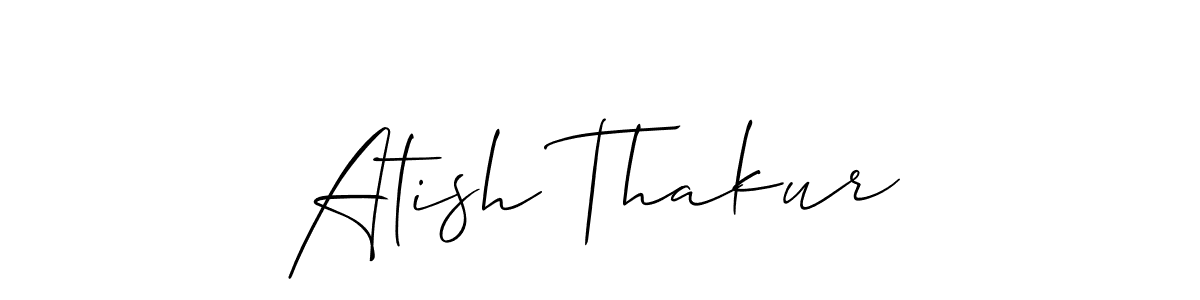 Also You can easily find your signature by using the search form. We will create Atish Thakur name handwritten signature images for you free of cost using Allison_Script sign style. Atish Thakur signature style 2 images and pictures png