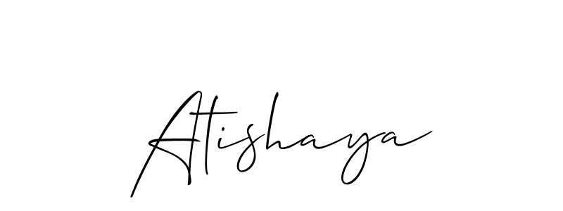 Also we have Atishaya name is the best signature style. Create professional handwritten signature collection using Allison_Script autograph style. Atishaya signature style 2 images and pictures png