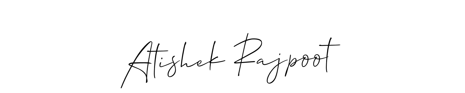 Also You can easily find your signature by using the search form. We will create Atishek Rajpoot name handwritten signature images for you free of cost using Allison_Script sign style. Atishek Rajpoot signature style 2 images and pictures png