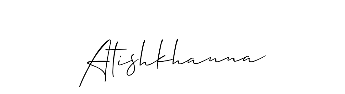 Once you've used our free online signature maker to create your best signature Allison_Script style, it's time to enjoy all of the benefits that Atishkhanna name signing documents. Atishkhanna signature style 2 images and pictures png