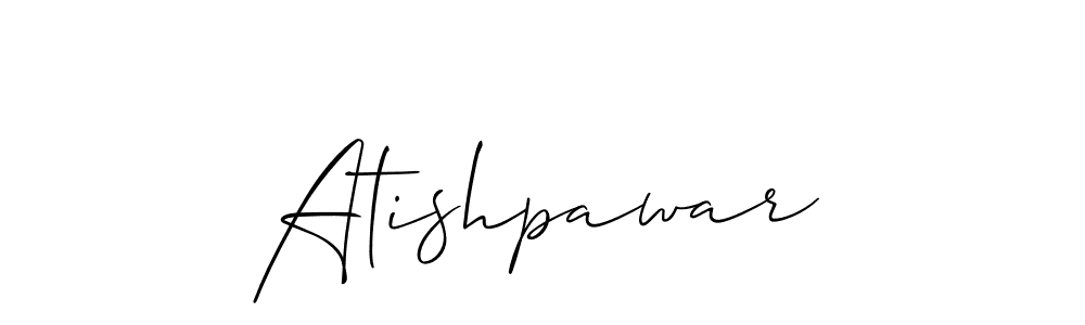 Also we have Atishpawar name is the best signature style. Create professional handwritten signature collection using Allison_Script autograph style. Atishpawar signature style 2 images and pictures png