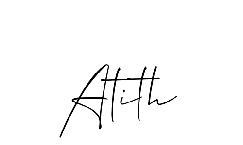 Also we have Atith name is the best signature style. Create professional handwritten signature collection using Allison_Script autograph style. Atith signature style 2 images and pictures png