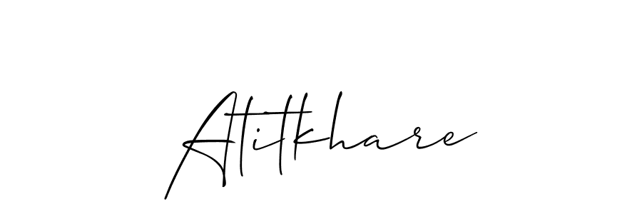 Make a beautiful signature design for name Atitkhare. Use this online signature maker to create a handwritten signature for free. Atitkhare signature style 2 images and pictures png