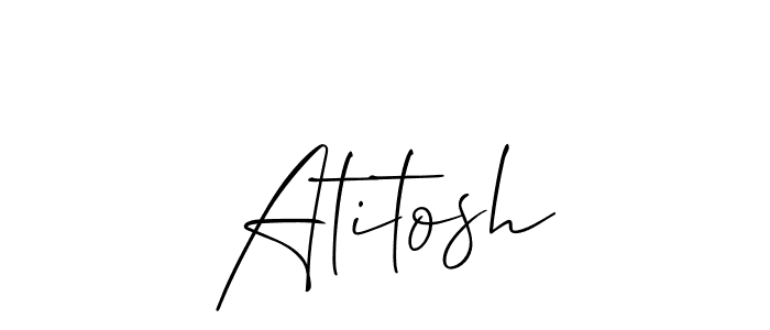 Make a short Atitosh signature style. Manage your documents anywhere anytime using Allison_Script. Create and add eSignatures, submit forms, share and send files easily. Atitosh signature style 2 images and pictures png