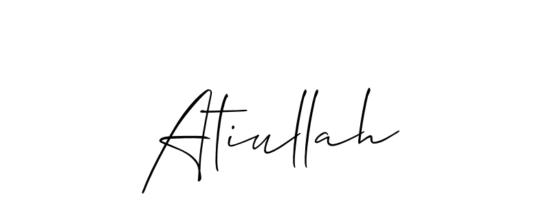 Once you've used our free online signature maker to create your best signature Allison_Script style, it's time to enjoy all of the benefits that Atiullah name signing documents. Atiullah signature style 2 images and pictures png