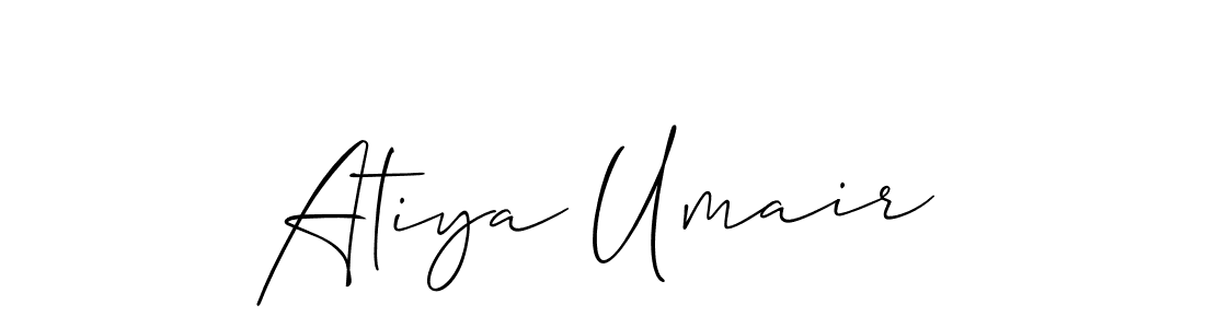 Once you've used our free online signature maker to create your best signature Allison_Script style, it's time to enjoy all of the benefits that Atiya Umair name signing documents. Atiya Umair signature style 2 images and pictures png