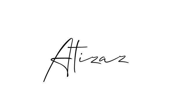 It looks lik you need a new signature style for name Atizaz. Design unique handwritten (Allison_Script) signature with our free signature maker in just a few clicks. Atizaz signature style 2 images and pictures png