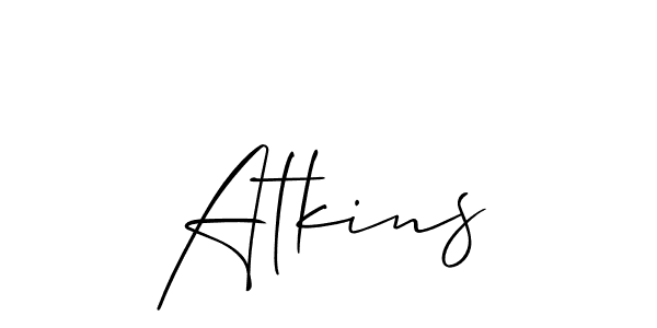 How to make Atkins name signature. Use Allison_Script style for creating short signs online. This is the latest handwritten sign. Atkins signature style 2 images and pictures png