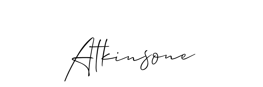 Also You can easily find your signature by using the search form. We will create Atkinsone name handwritten signature images for you free of cost using Allison_Script sign style. Atkinsone signature style 2 images and pictures png