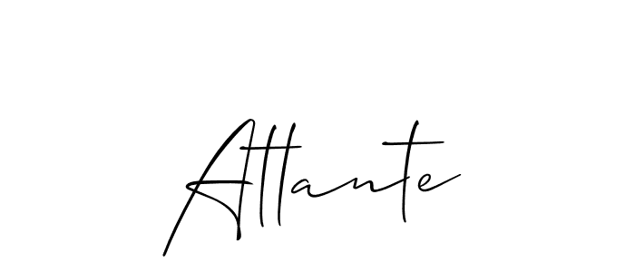 How to make Atlante signature? Allison_Script is a professional autograph style. Create handwritten signature for Atlante name. Atlante signature style 2 images and pictures png