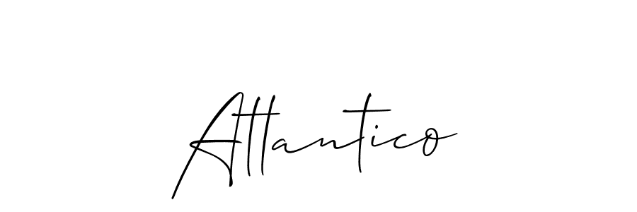 You should practise on your own different ways (Allison_Script) to write your name (Atlantico) in signature. don't let someone else do it for you. Atlantico signature style 2 images and pictures png