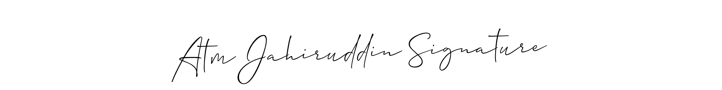 Also You can easily find your signature by using the search form. We will create Atm Jahiruddin Signature name handwritten signature images for you free of cost using Allison_Script sign style. Atm Jahiruddin Signature signature style 2 images and pictures png