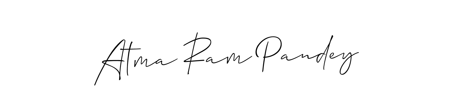 Design your own signature with our free online signature maker. With this signature software, you can create a handwritten (Allison_Script) signature for name Atma Ram Pandey. Atma Ram Pandey signature style 2 images and pictures png