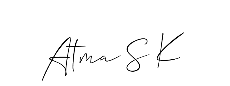 You can use this online signature creator to create a handwritten signature for the name Atma S K. This is the best online autograph maker. Atma S K signature style 2 images and pictures png