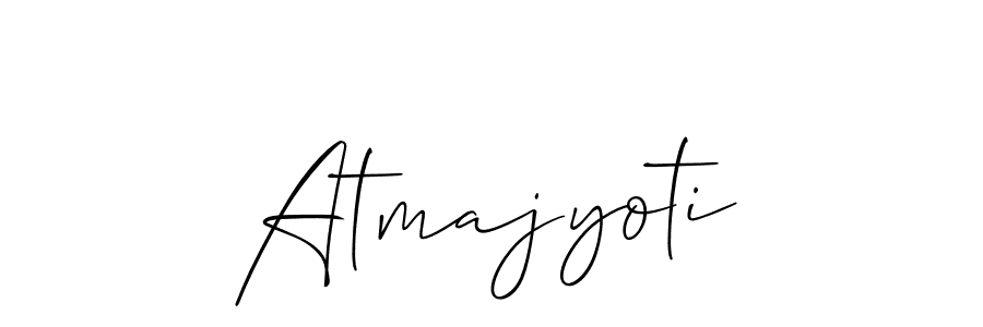 Design your own signature with our free online signature maker. With this signature software, you can create a handwritten (Allison_Script) signature for name Atmajyoti. Atmajyoti signature style 2 images and pictures png