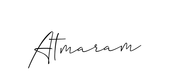 Also we have Atmaram name is the best signature style. Create professional handwritten signature collection using Allison_Script autograph style. Atmaram signature style 2 images and pictures png