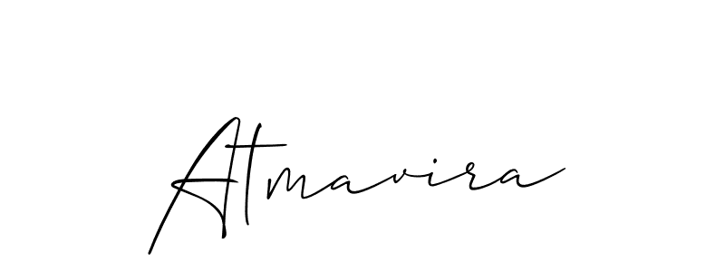 Also we have Atmavira name is the best signature style. Create professional handwritten signature collection using Allison_Script autograph style. Atmavira signature style 2 images and pictures png