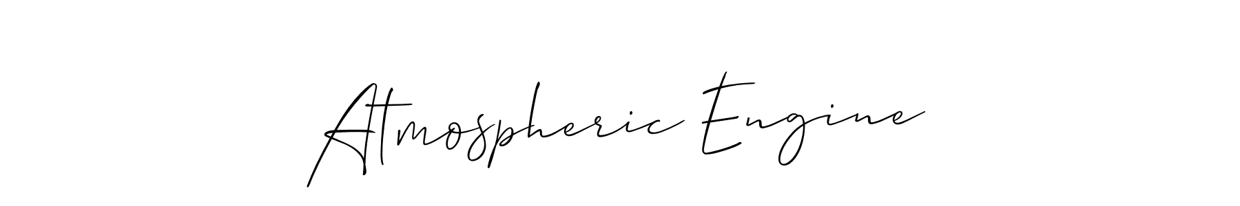 It looks lik you need a new signature style for name Atmospheric Engine. Design unique handwritten (Allison_Script) signature with our free signature maker in just a few clicks. Atmospheric Engine signature style 2 images and pictures png