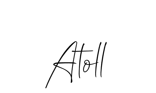 Also we have Atoll name is the best signature style. Create professional handwritten signature collection using Allison_Script autograph style. Atoll signature style 2 images and pictures png