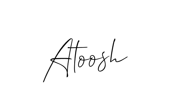 Once you've used our free online signature maker to create your best signature Allison_Script style, it's time to enjoy all of the benefits that Atoosh name signing documents. Atoosh signature style 2 images and pictures png