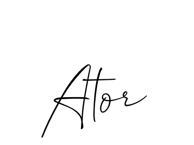 Also You can easily find your signature by using the search form. We will create Ator name handwritten signature images for you free of cost using Allison_Script sign style. Ator signature style 2 images and pictures png