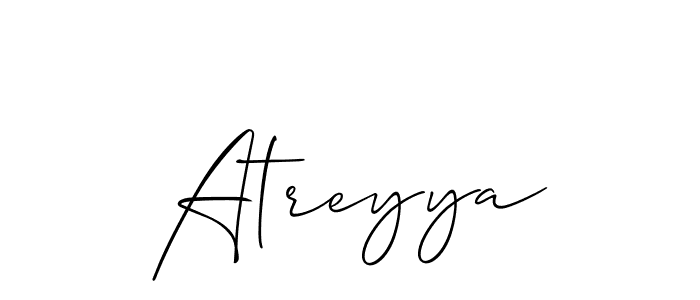 Atreyya stylish signature style. Best Handwritten Sign (Allison_Script) for my name. Handwritten Signature Collection Ideas for my name Atreyya. Atreyya signature style 2 images and pictures png