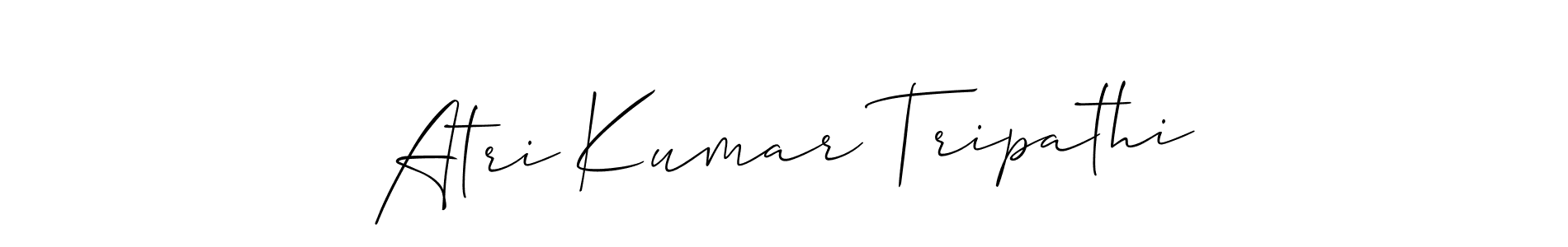 Atri Kumar Tripathi stylish signature style. Best Handwritten Sign (Allison_Script) for my name. Handwritten Signature Collection Ideas for my name Atri Kumar Tripathi. Atri Kumar Tripathi signature style 2 images and pictures png