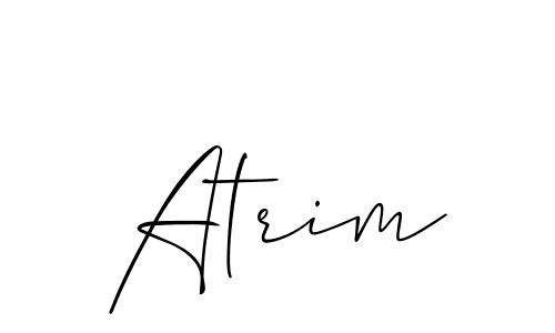See photos of Atrim official signature by Spectra . Check more albums & portfolios. Read reviews & check more about Allison_Script font. Atrim signature style 2 images and pictures png